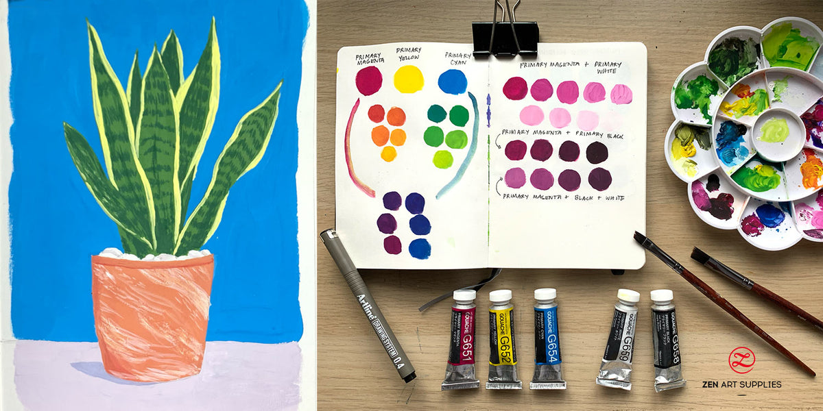 Adding WHITE GOUACHE to WATERCOLOR (and comparing 5 BRANDS of