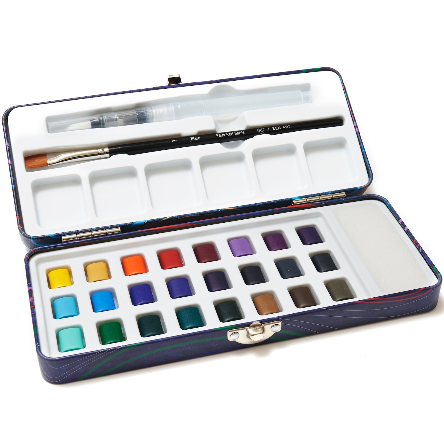 Professional Watercolor Paint Set for Adults - Vista - Non-Toxic 12  Half-Pan Set in Tin - Portable Travel Watercolor Set for Adults - Vibrant  Water
