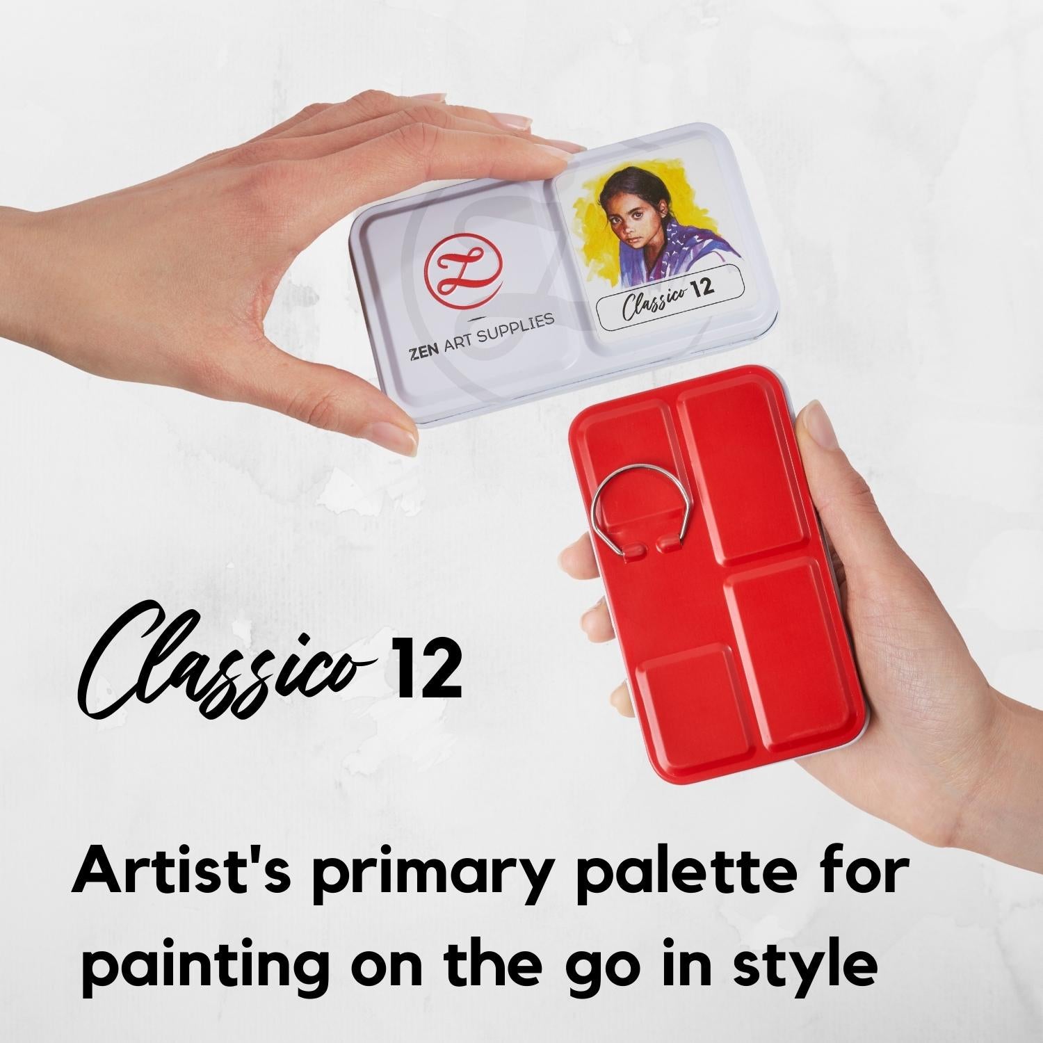 Travel Watercolor Paint Set 24 Cool Colors – ZenARTSupplies –  ZenARTSupplies